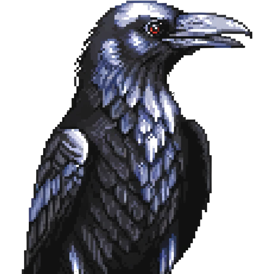 black raven bird emoji