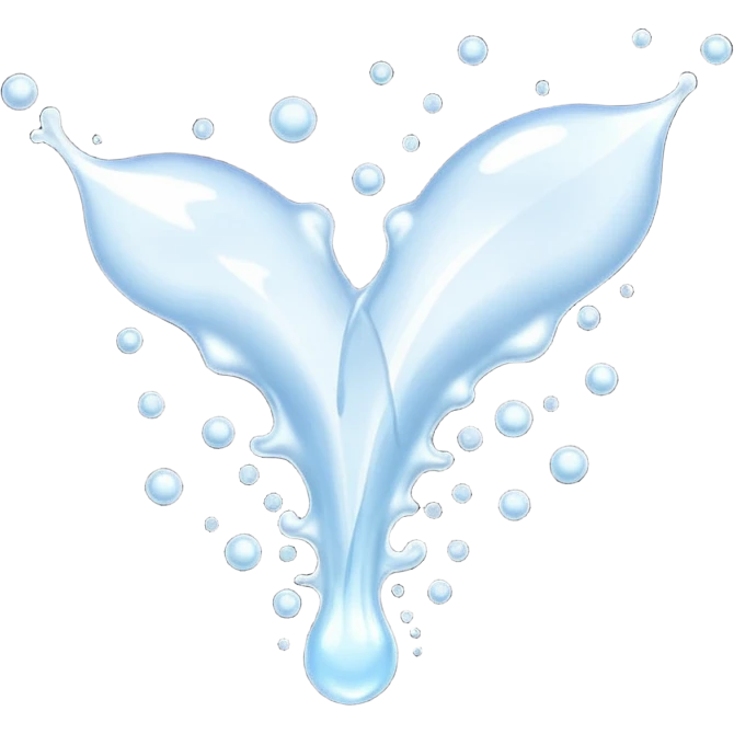 A line shaped splash shot of semen flying in the air  emoji