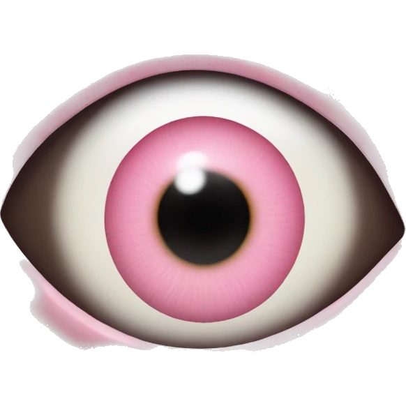 Light pink evil eye  emoji