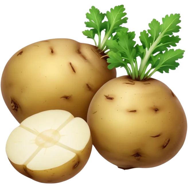 Potato and turnip together  emoji