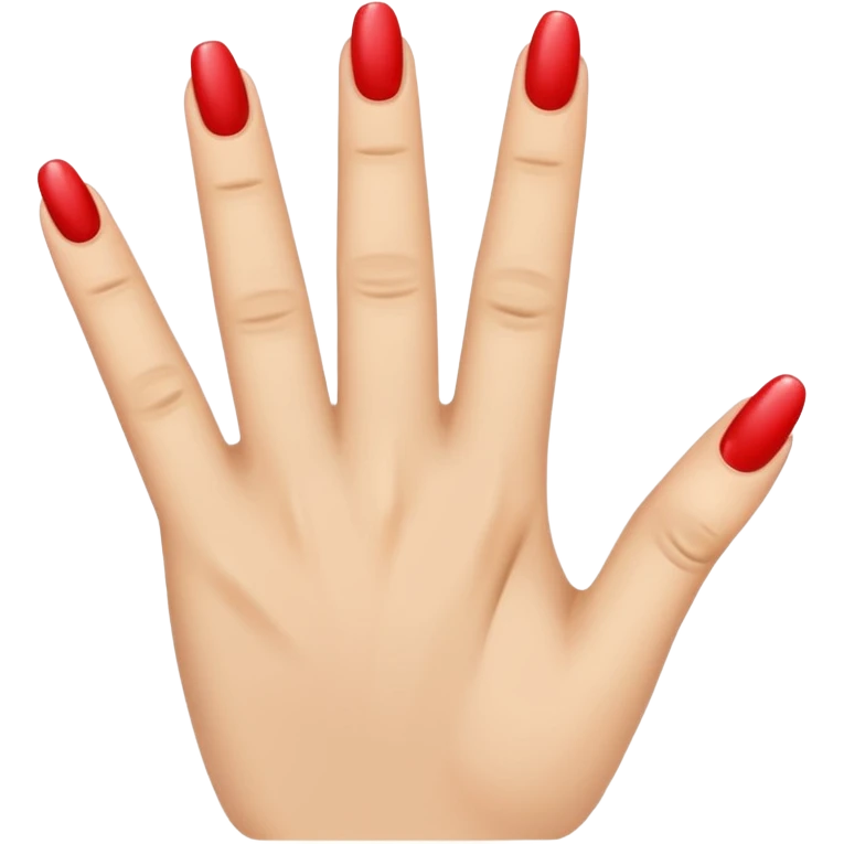one finger nail art emoji