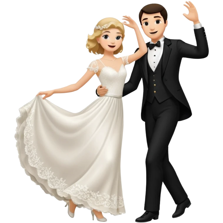 I want a couple dancing in a weeding dress emoji