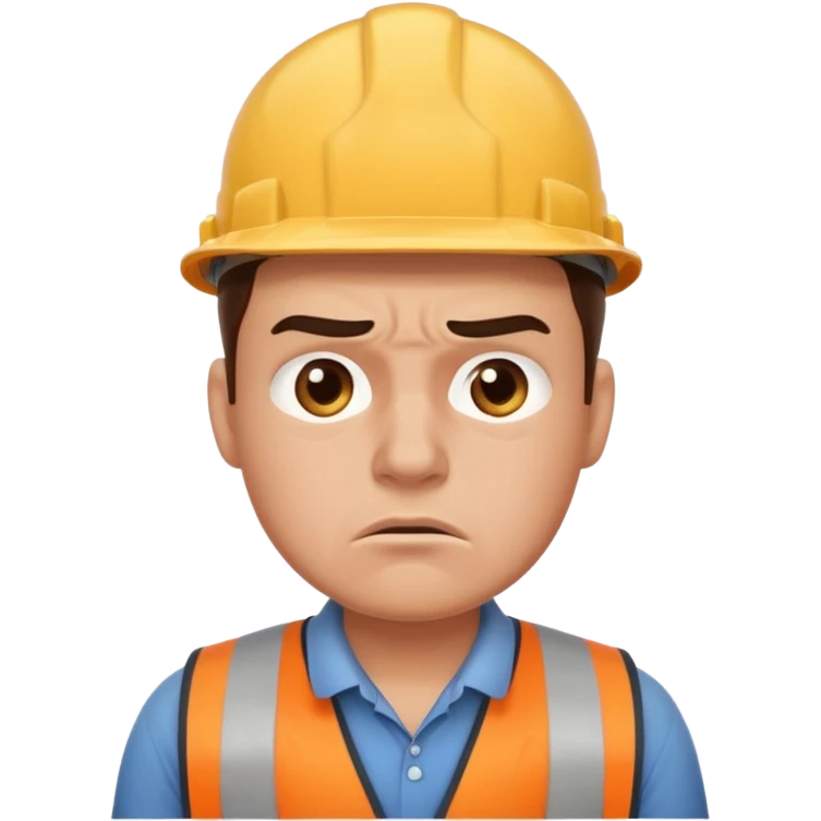 worker in stress emoji