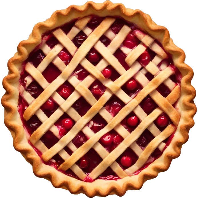Cherry pie emoji