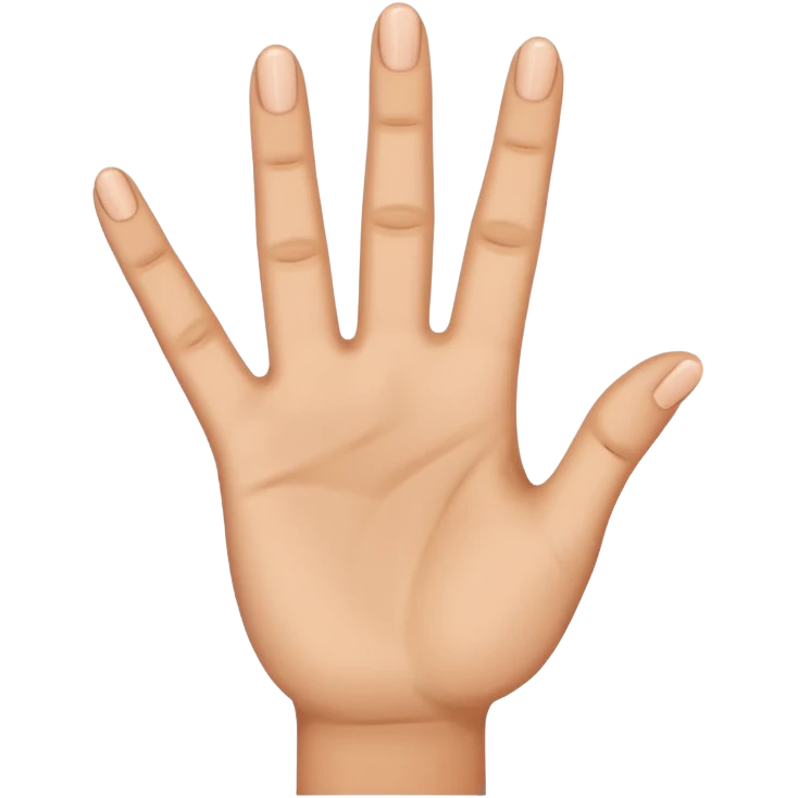 Hand holding up three fingers emoji