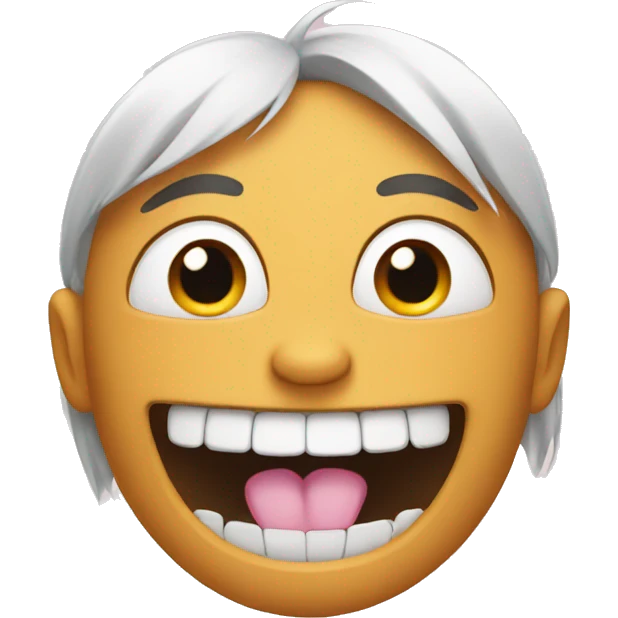 Face with bunny teeth emoji