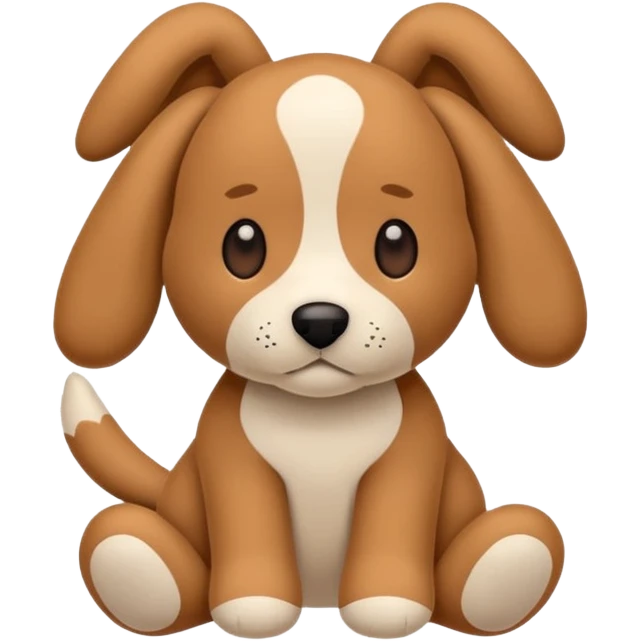 Plush dog toy  emoji