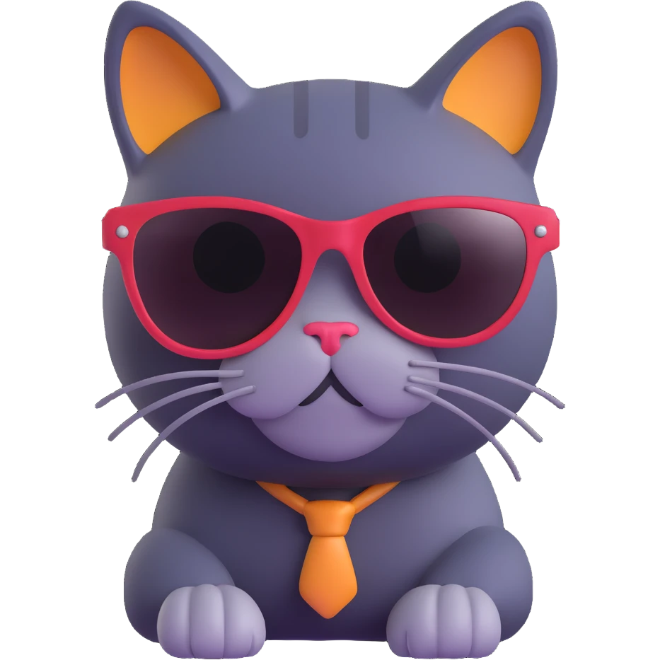 cat wearing sunglasses emoji