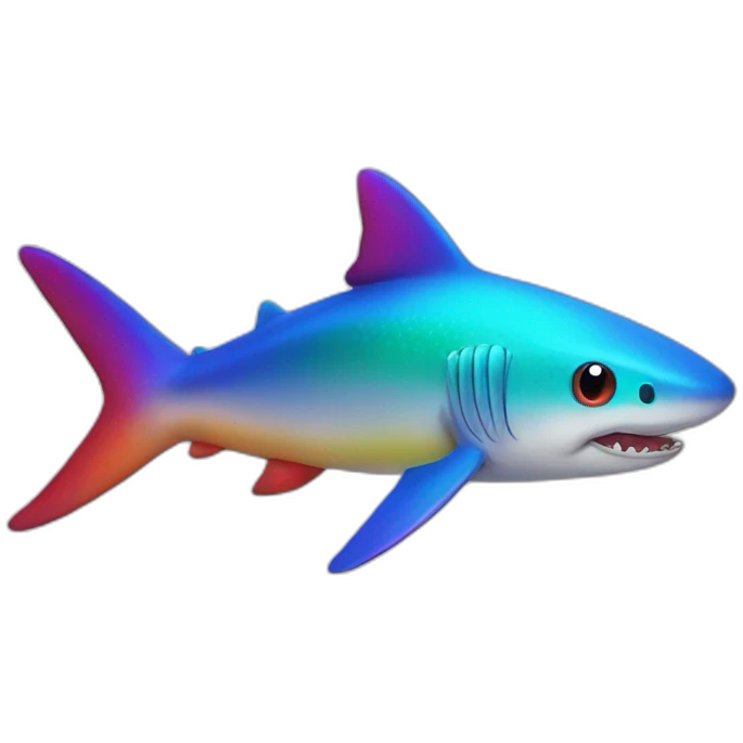 Rainbow Shark emoji