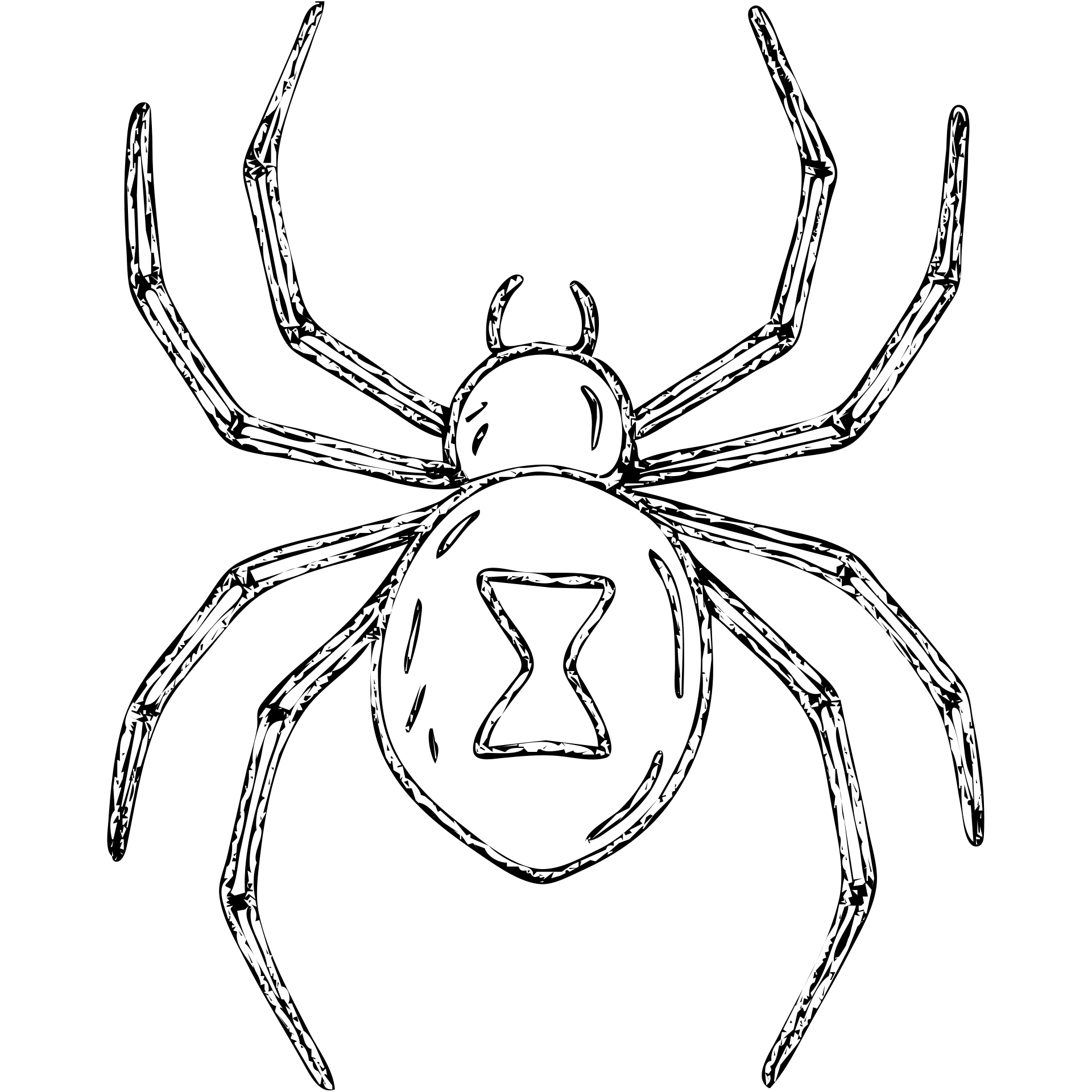 black widow spider emoji