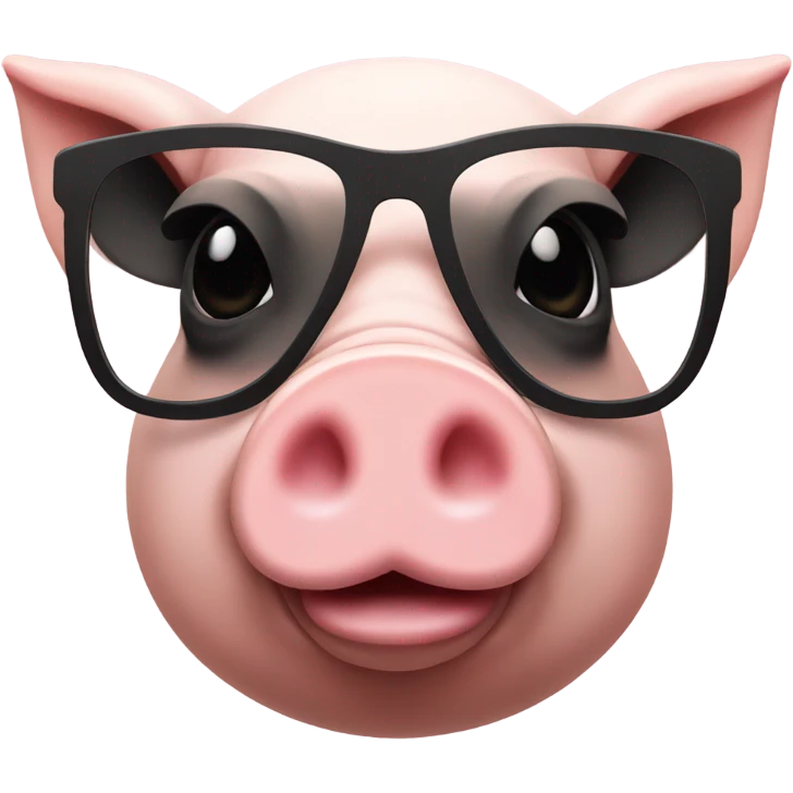 Pig in sunglasses  emoji
