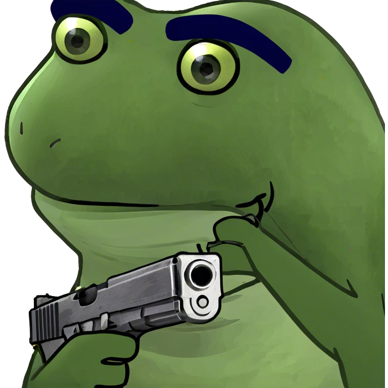 holding a gun, wearing an FBI outfit emoji