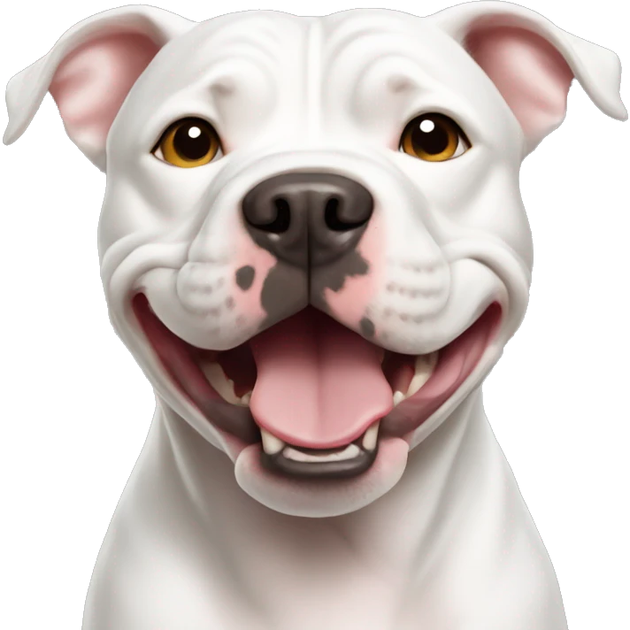 White pitbull emoji