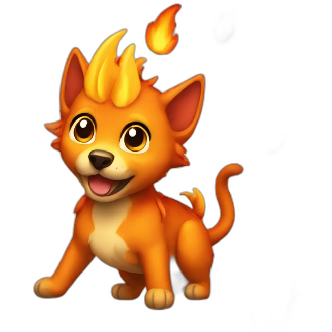 Fire pet emoji