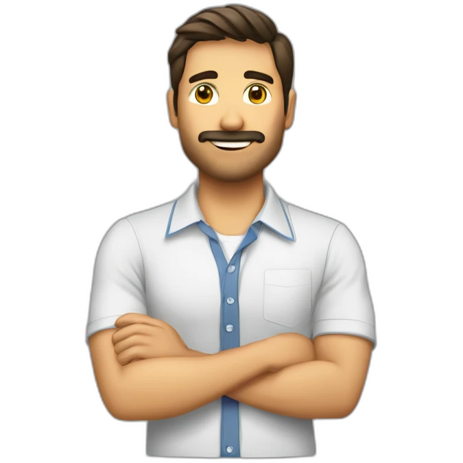 Viajero con camisa que tenga letras CNH  emoji