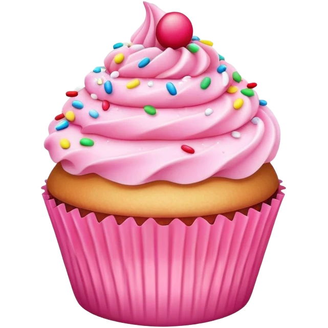 pink cupcake  emoji