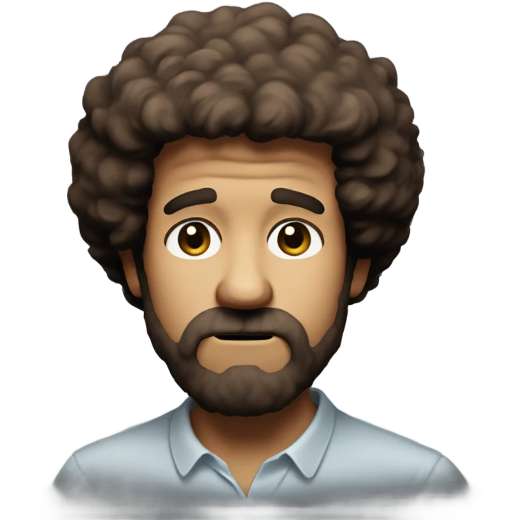 Sad bob Ross  emoji