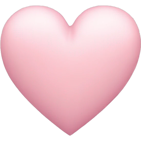 pastel pink heart  emoji