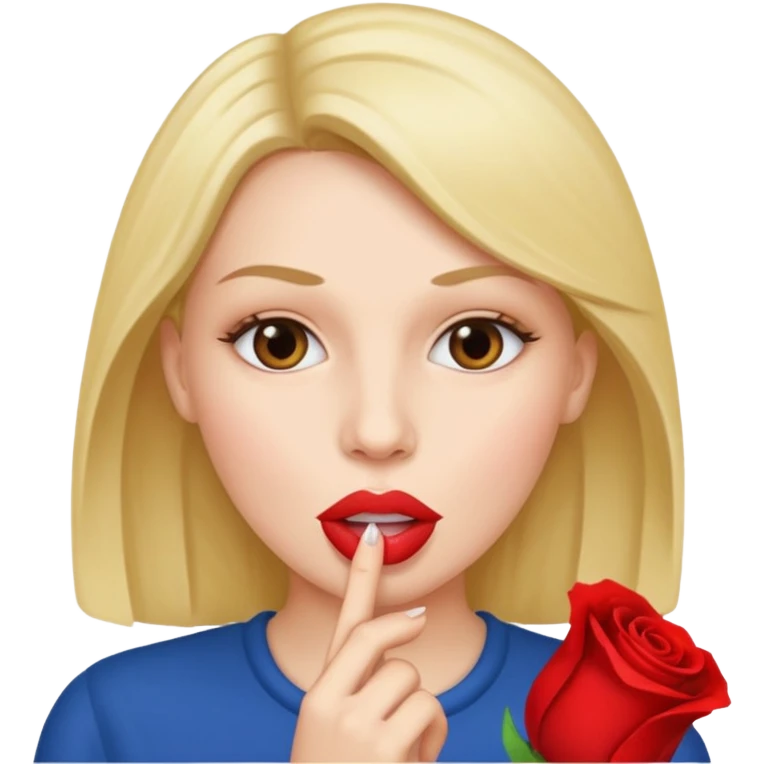 A woman with a big breast and ass. Sucking  a BBC  emoji