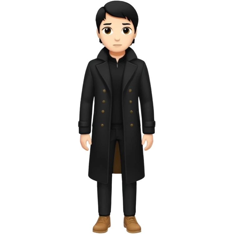 The Walking Man black hair all body emoji