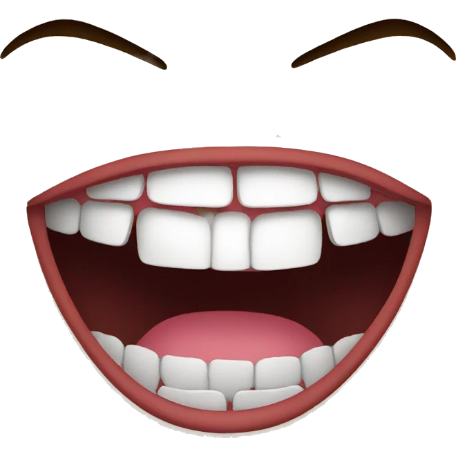 big mouth emoji