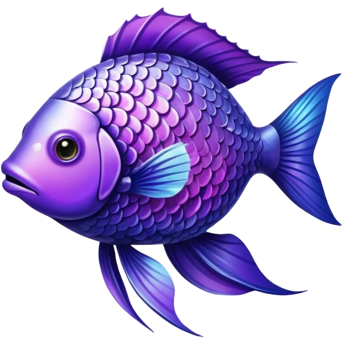 violet fish emoji