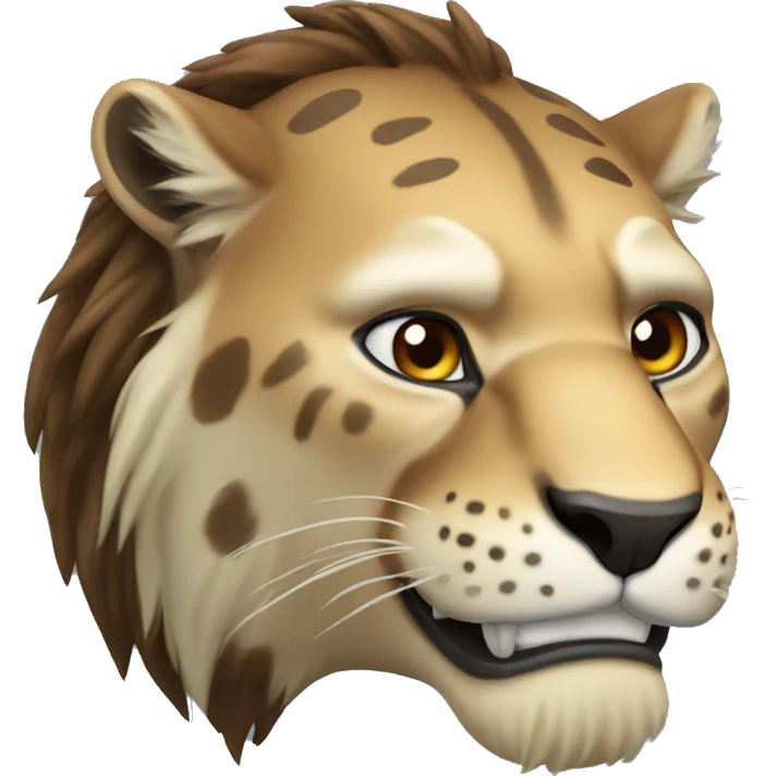 Smilodon face  emoji