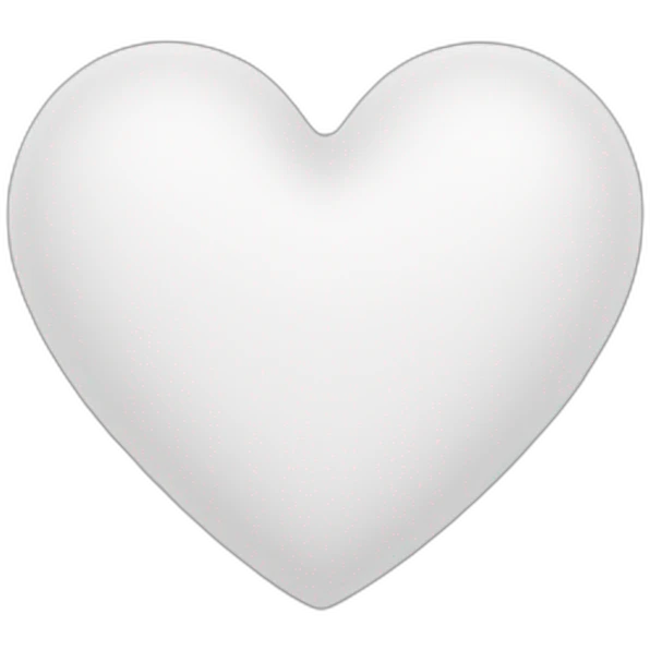 White heart emoji