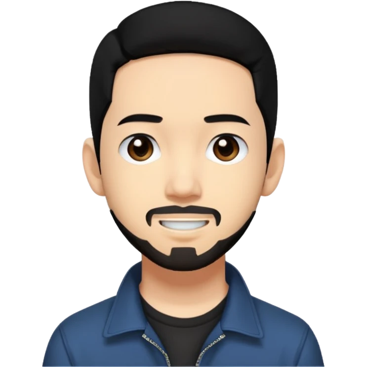 Mike Shinoda black hair emoji