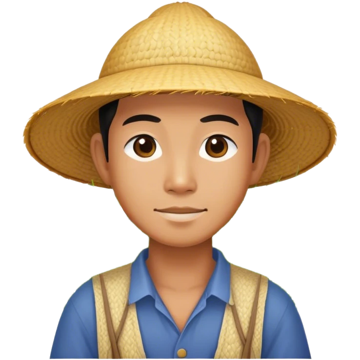 Asian rice farmer emoji