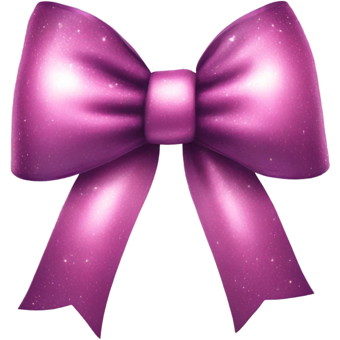 Coquette bow with shine emoji