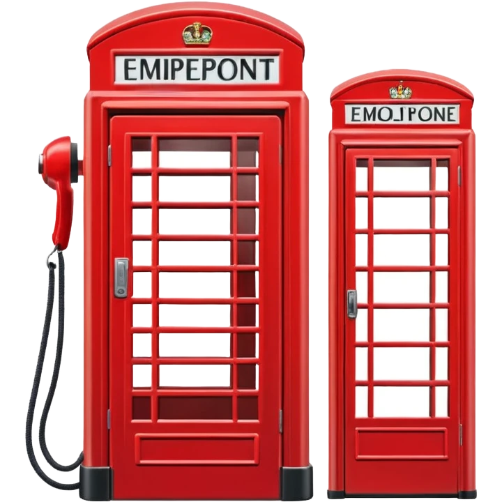 England phone booth emoji