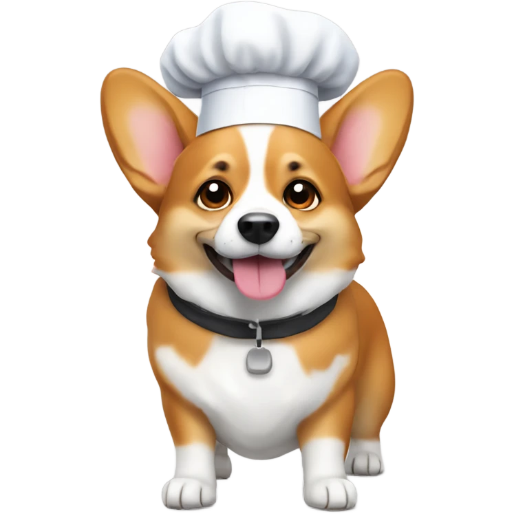 Corgi with chef hat emoji