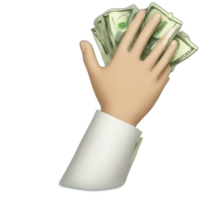 money in hands emoji