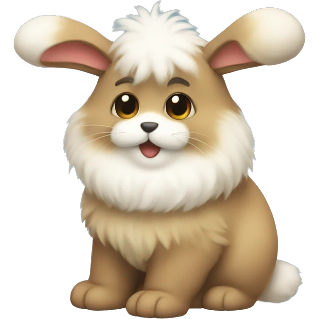 Fluffig kanin emoji