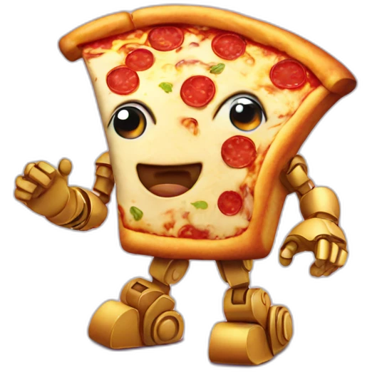 Robot pizza emoji
