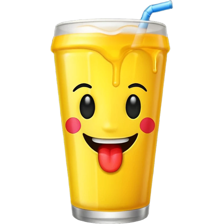 Emoji drinking redbull emoji
