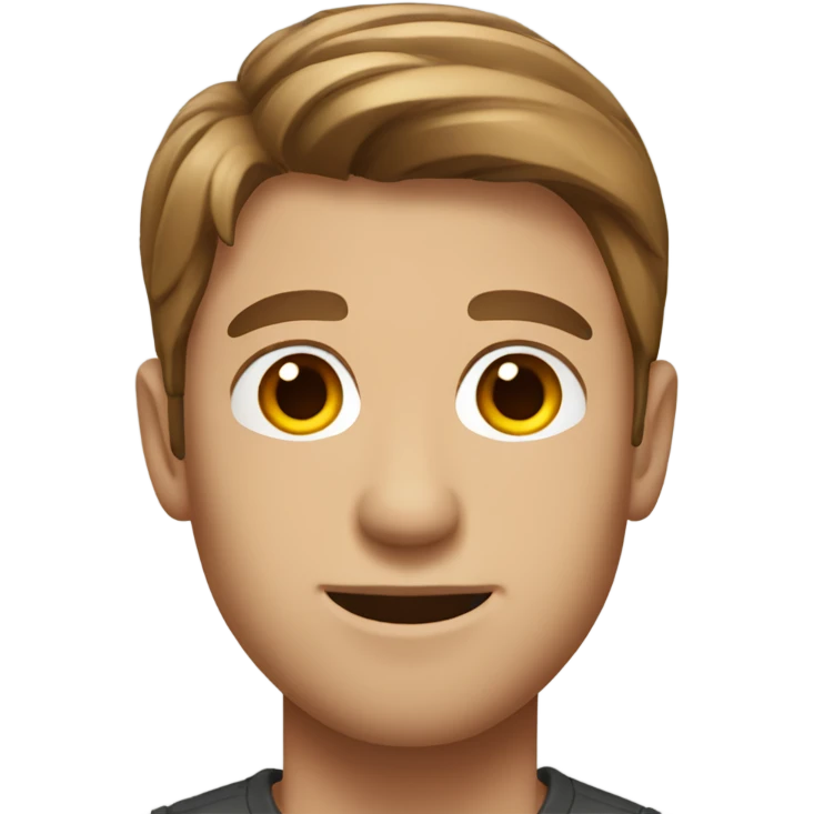 DoorDash driver male brown hair emoji