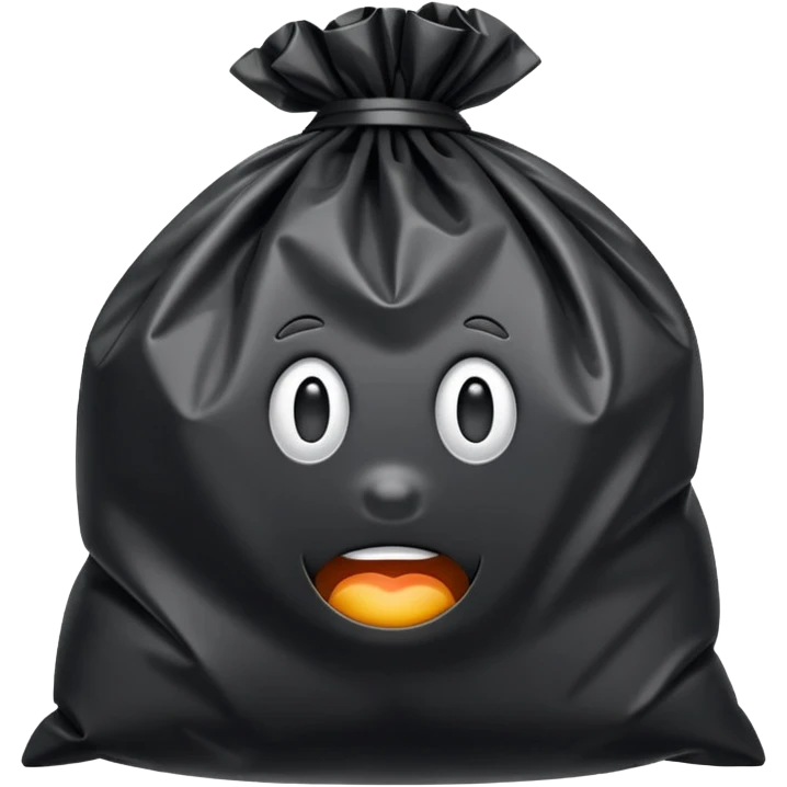 rubbish bag plain emoji