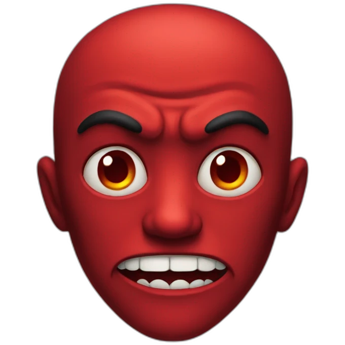 Red evil emoji