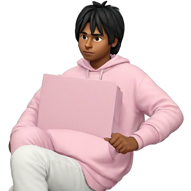 boy sitting on stairs emoji
