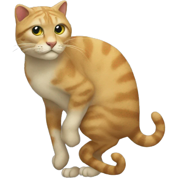 Chamäleon with cat tale emoji