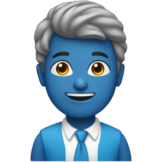 Make it colored blue emoji