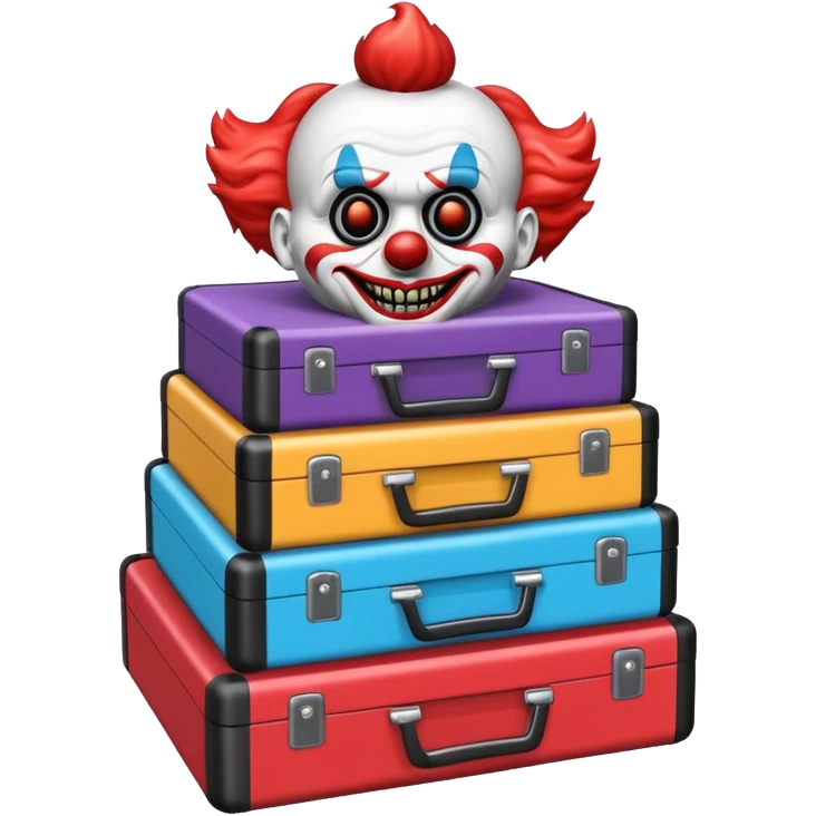 Stack of DVD horror movies emoji
