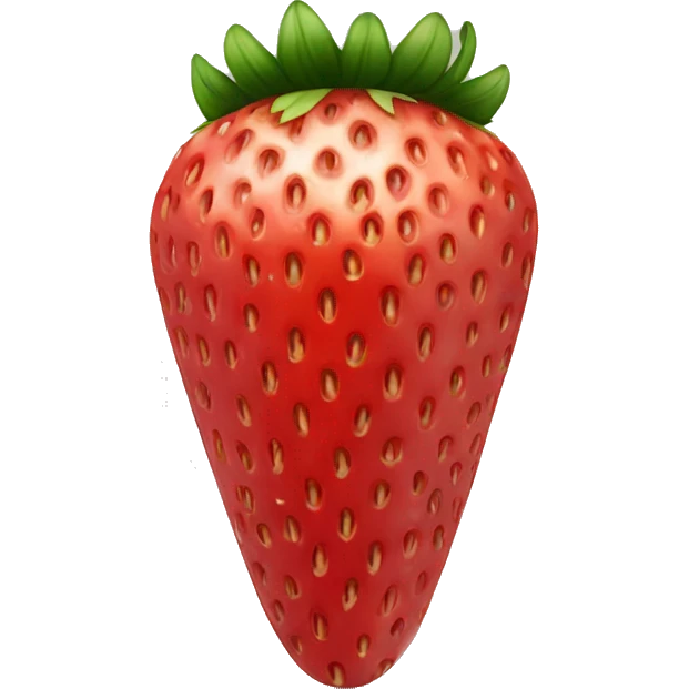 long rectangular strawberry fruit emoji