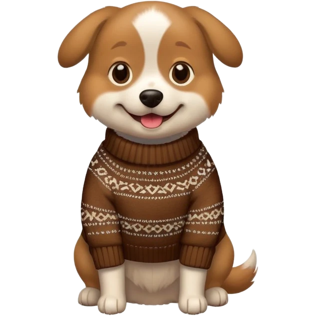 Dog wearing clothes  emoji