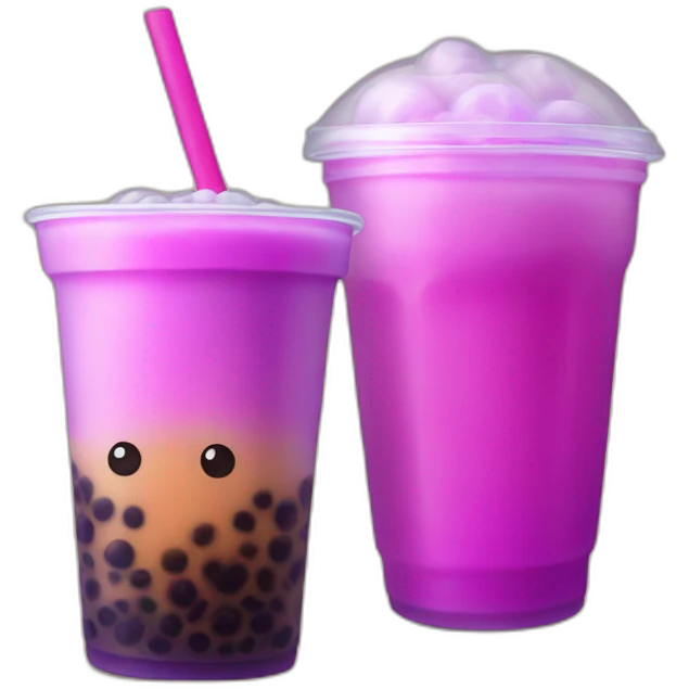 neon bubble tea emoji