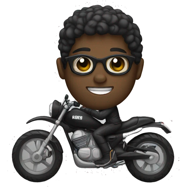 Moto negra emoji