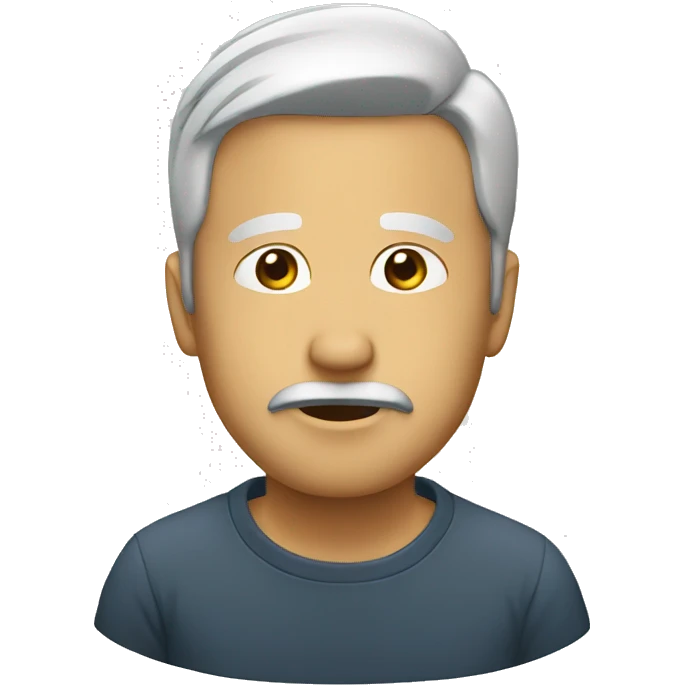 man silence emoji