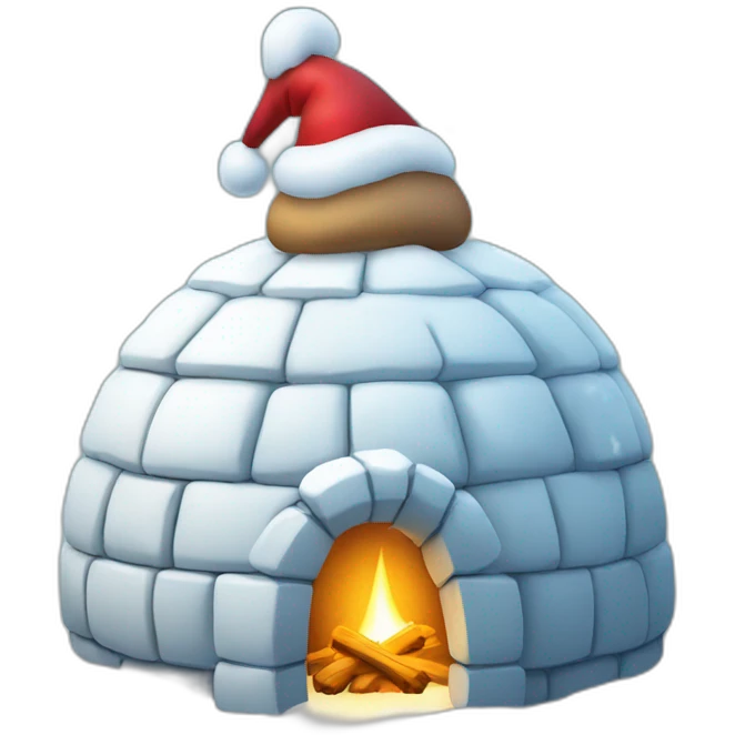 igloo in xmas emoji
